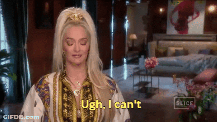Erika Jayne Cringe I Cant GIF