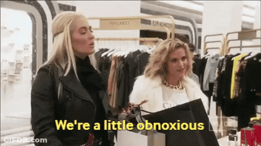 Erika Jayne Nodding Head Obnoxious GIF