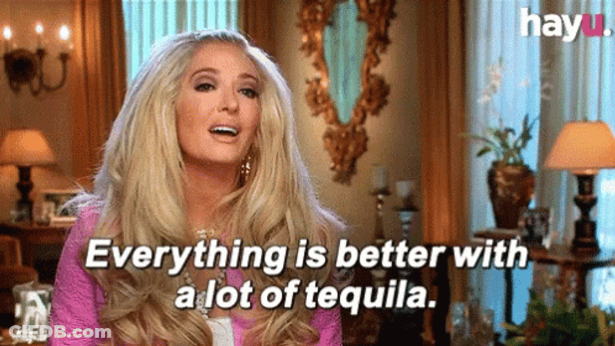 Erika Jayne On National Tequila Day GIF