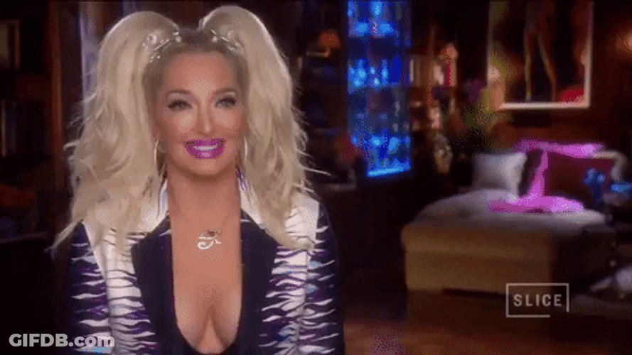 Erika Jayne Shaking Head Eye Roll GIF