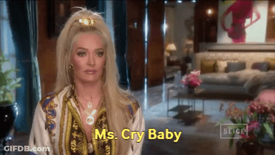 Erika Jayne Taunting Cry Baby GIF