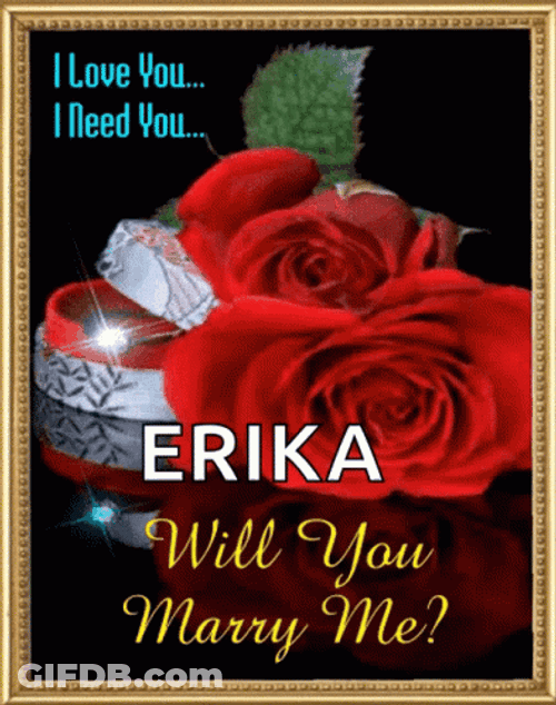 Erika Will You Marry Me GIF
