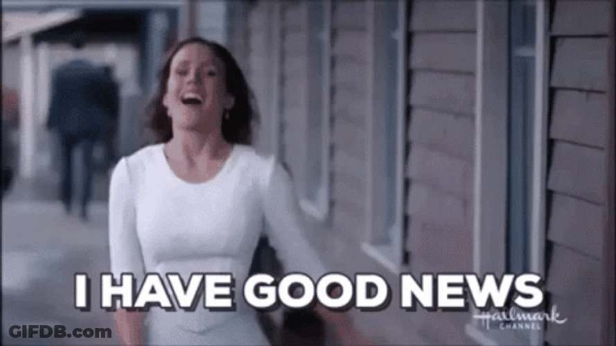Erin Krakow Exciting Good News GIF