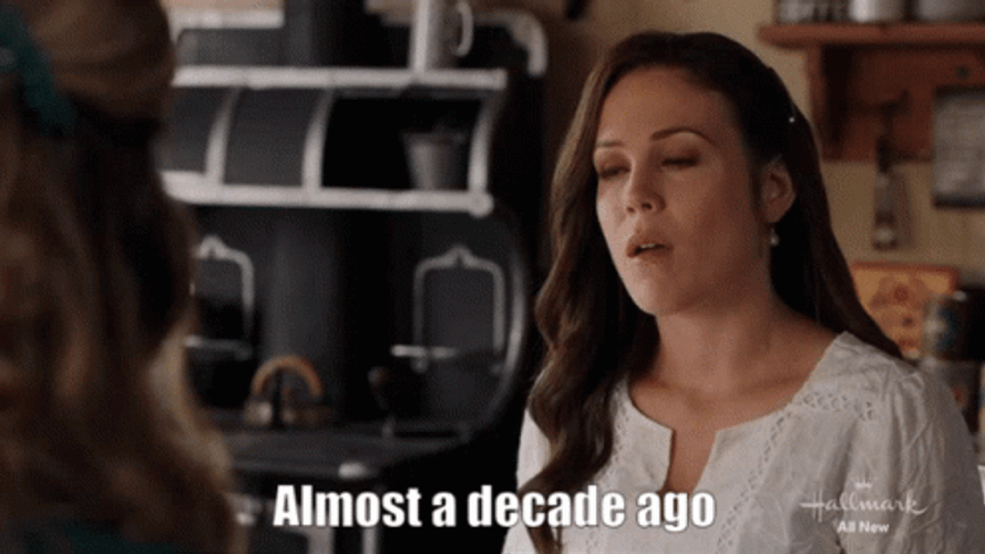 Erin Krakow Saying Decade Ago GIF