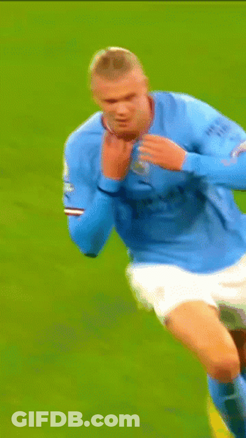 Erling Haaland Change Costume GIF