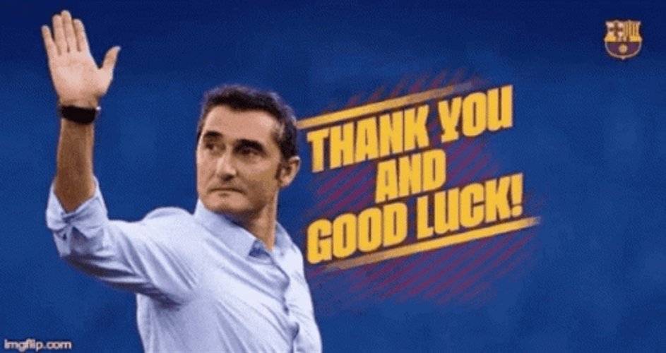 Ernesto Valverde Waves Goodbye GIF