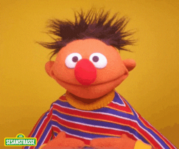 Ernie Agree While Smiling Big GIF
