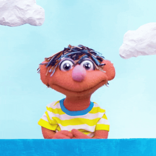 Ernie Sesame Street So Excited Meme GIF