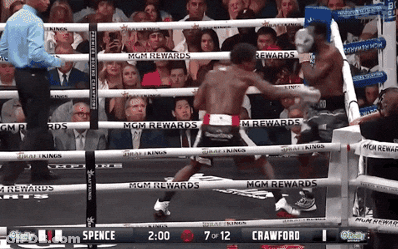Errol Spence Knockdown By Bud Crawford GIF
