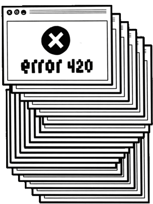 Error 420 Glitch Optical Illusion GIF