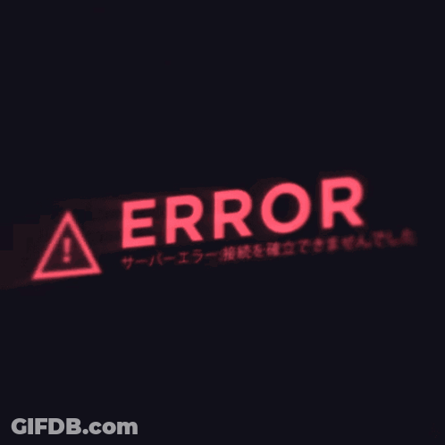 Error Sign With Red Triangle GIF