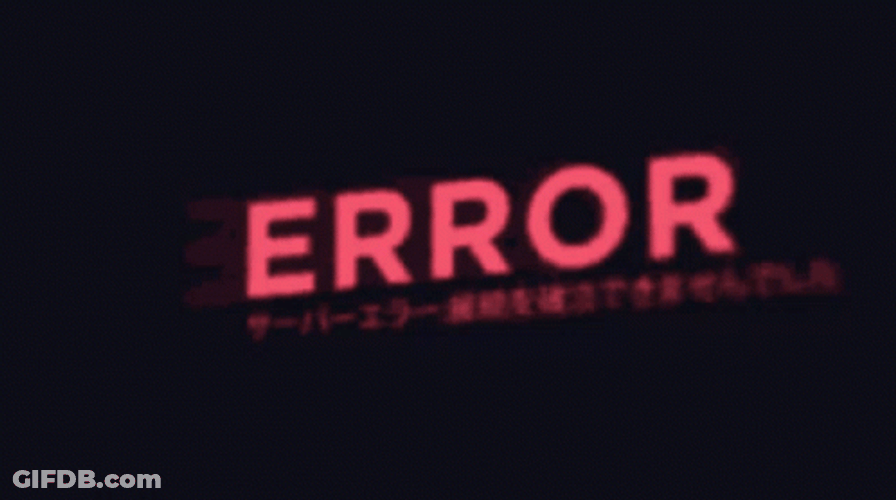 Error Warning Computer Glitch GIF