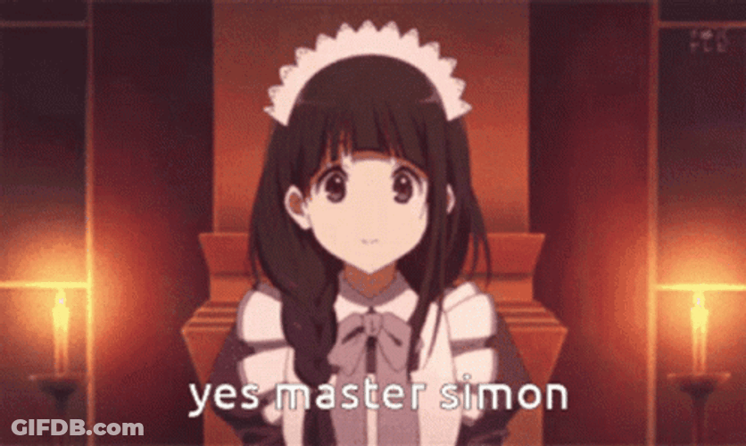Eru Chitanda Yes Master GIF