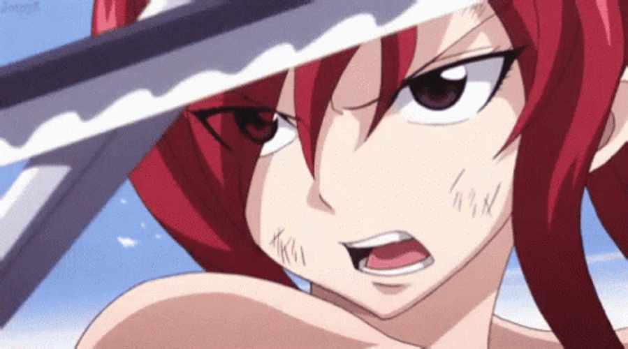Erza Scarlet Sword Magic Flying GIF