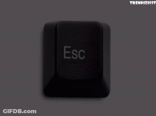 Esc Key On Keyboard GIF