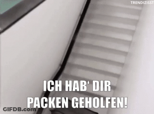 Escalator Ich Hab Dir Packen Geholfen GIF