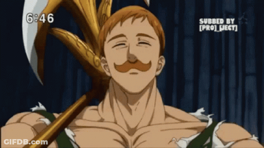 Escanor Cut The Head While Laughing GIF