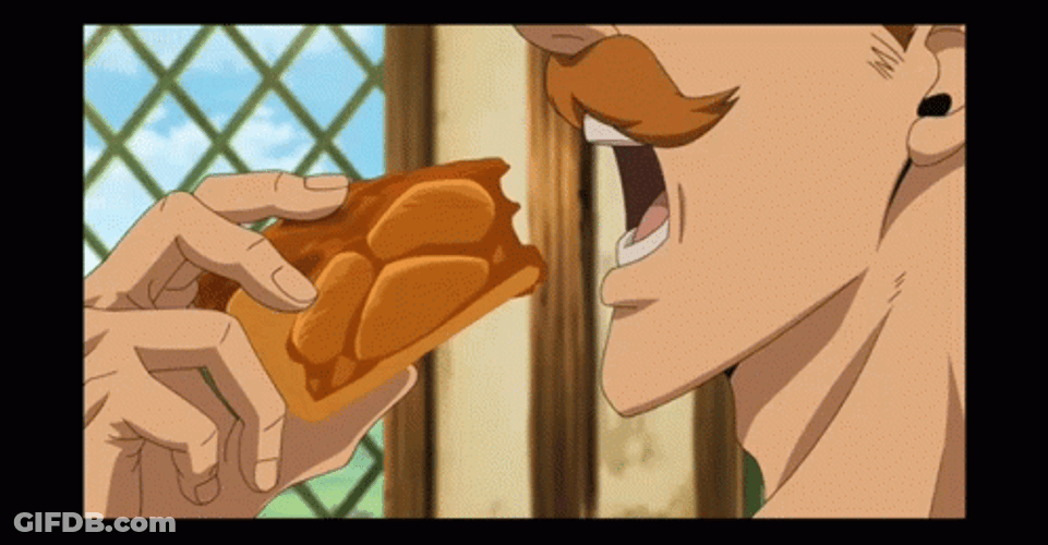 Escanor Eating Apple Fritter GIF