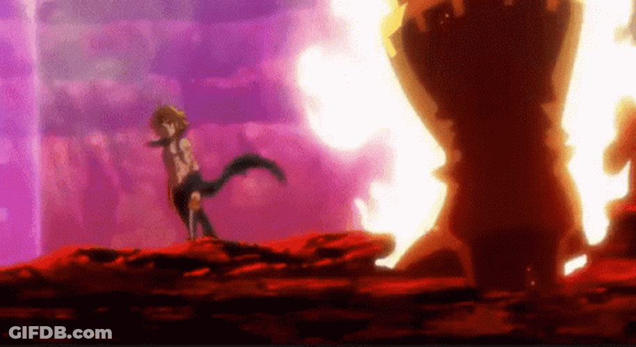 Escanor Showing Flaming Full Body GIF