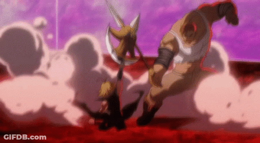 Escanor Throw The Fire Ball To Meliodas GIF