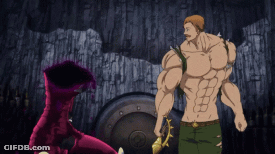 Escanor Whipping Foe GIF