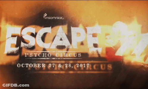 Escape Psycho Circus Poster October 27 28 GIF