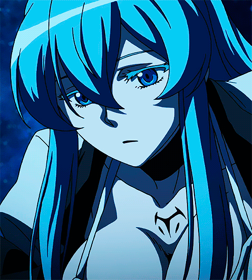 Esdeath Beach Emotional Face GIF