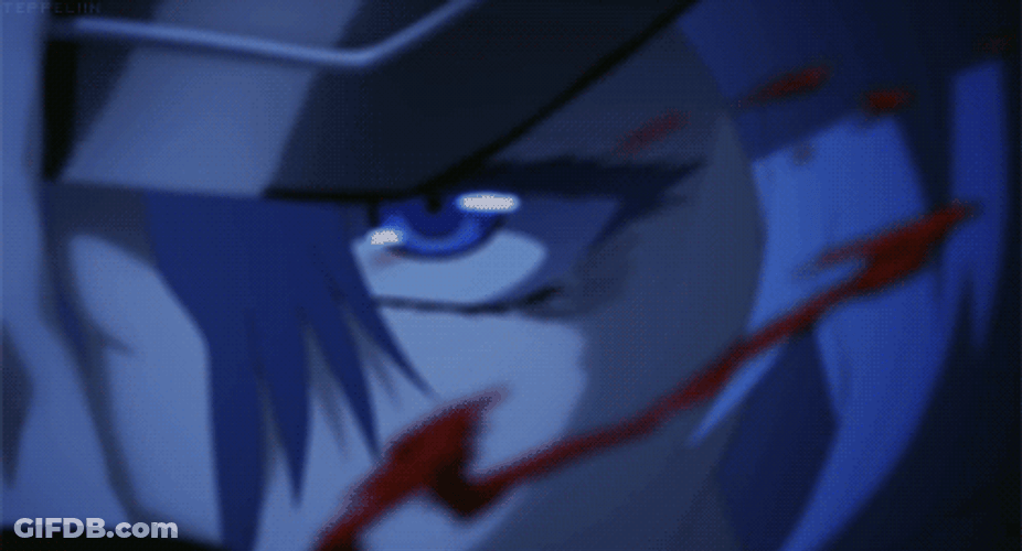 Esdeath Blood Splatter GIF