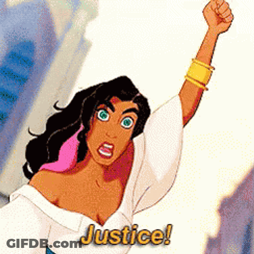 Esmeralda Shouts Justice Notre Dame GIF
