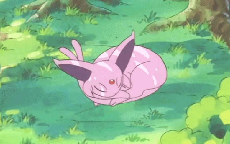 Espeon Sleeping Soundly Under The Shade GIF