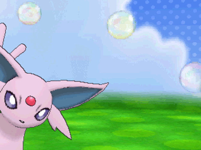 Espeon Sneekily Peeking GIF