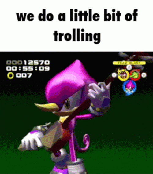 Espio The Chameleon Trolling GIF