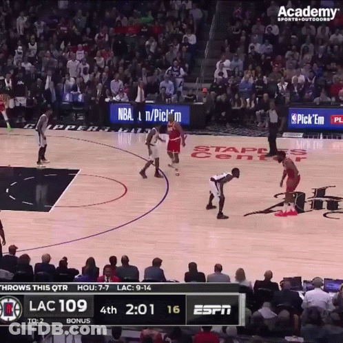 ESPN Basketball Clippers Vs Warriors GIF