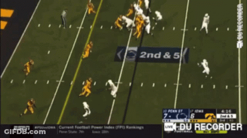 ESPN Broadcasting Penn State Vs Iowa Football GIF
