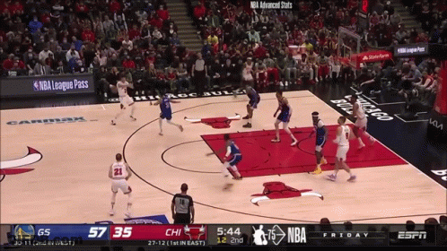 ESPN Chicago Bulls Vs Golden State Warriors GIF