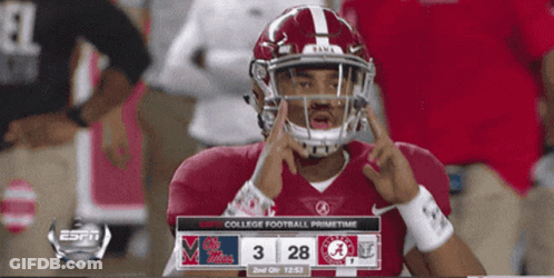 ESPN College Football Primetime Alabama Vs Mississippi GIF