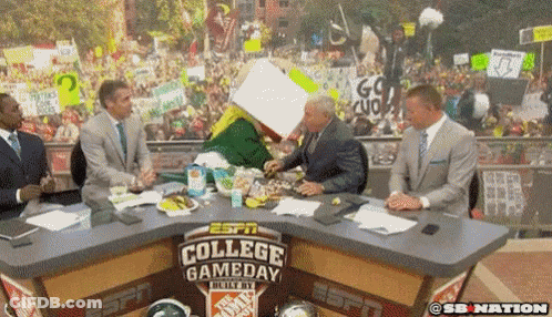 ESPN College Gameday Group Sitting Around Table GIF