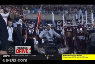 ESPN Football Game Pregame Drive Ad GIF