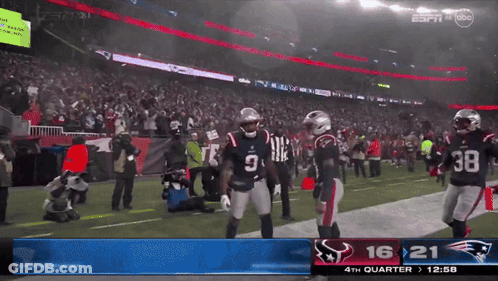ESPN Football Game Score 16-21 GIF
