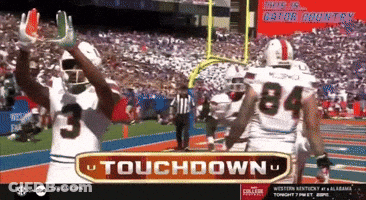 ESPN Football Game With Touchdown GIF