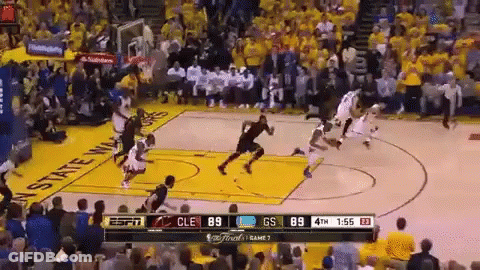Espn Is Showing A Basketball Game Between The Golden State Warriors And The Gs GIF