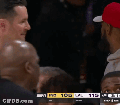 Espn Is Showing A Basketball Game Between The Indians And Lal GIF