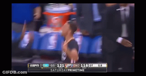 ESPN OKC Vs GS Basketball Game GIF