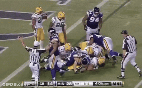 ESPN Packers Vs Vikings Football Game GIF