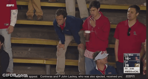ESPN Showing Clemson Vs Cal Game GIF