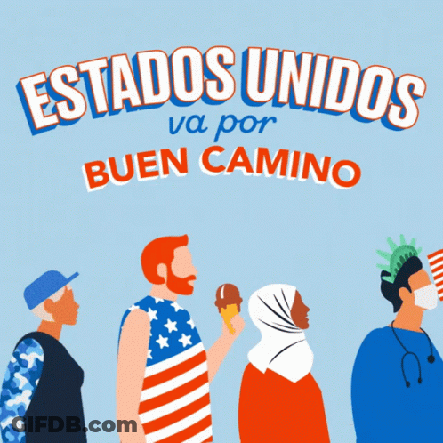 Estados Unidos Va Por Buen Camino Group Of People GIF