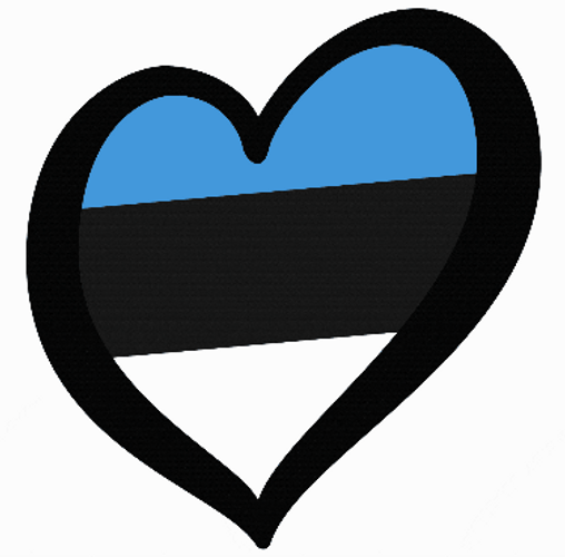 Estonia Heart Flag GIF