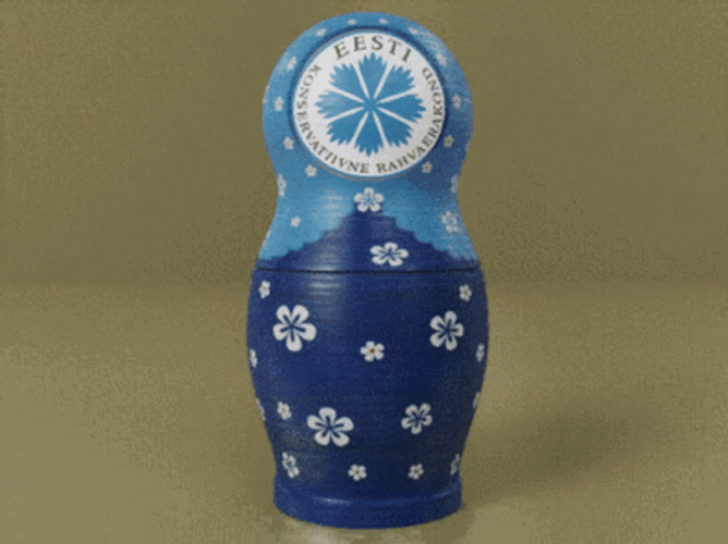 Estonia Stacking Doll GIF