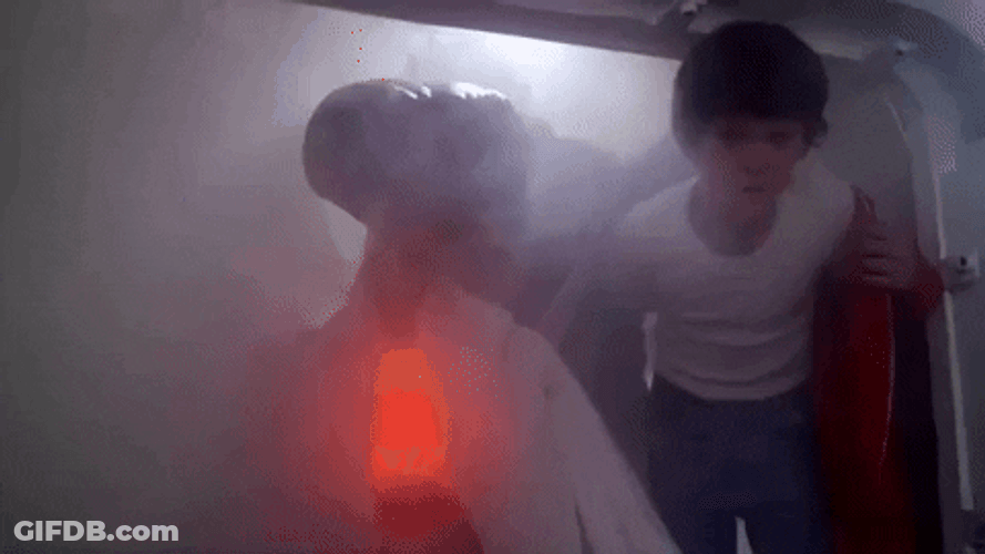ET Phone Home Blurry Smoke GIF