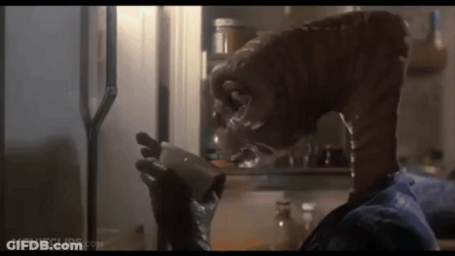 ET Phone Home Refrigerator Food GIF